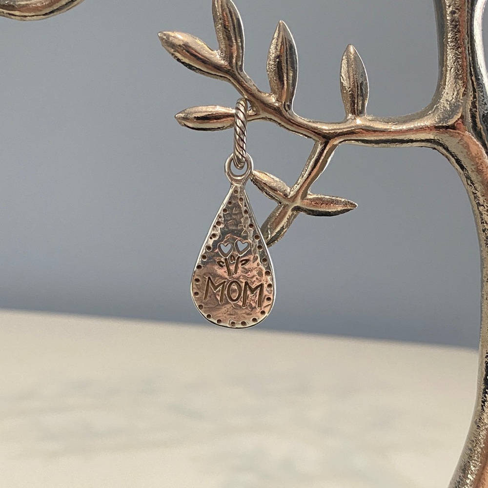 Brighton Silver and “Mom' Teardrop Pendant